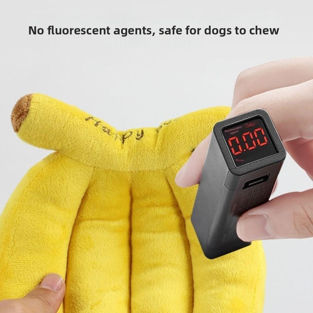 Yellow Squeaky Dog Toy Plush Banana Pet Interactive Toys Funny Pet Chew Plush Toy Gift