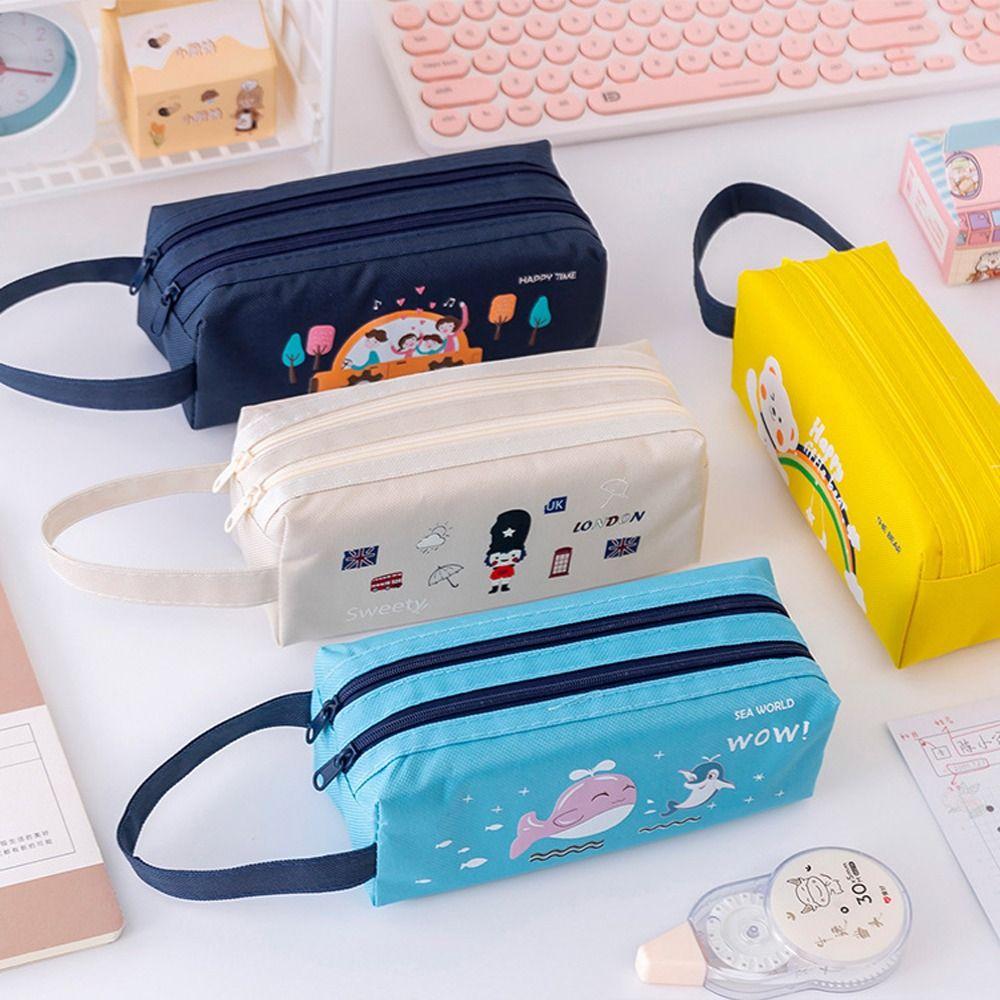 Чехол для ручек, школьные принадлежности, большой емкости, пенал, сумка для карандашей, сумка на молнии, сумка для ручек с героями мультфильмов
