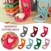 Uncrustables Sandwiches Cutter Sealer WIth Heart-Shape Crustless Bread Sandwiches Sealer Kitchen Accessories