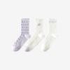 EAU CLAIR Lavender Socks 3 Pack