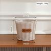 Tabletop Imitation Rattan Basket Plastic Rattan Storage Baskets Woven Plant Pot  Indoor Storage