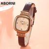 ABORNI Watch Женские легкие роскошные ретро водонепроницаемые маленькие кварцевые часы с сахаром
