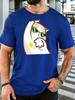 Cool Cat With Green Sunglasses Unisexs Front Print T Shirt Funny Cartoon Kitty Graphic Tee Casual Short Sleeve Top Cat Fan Gift