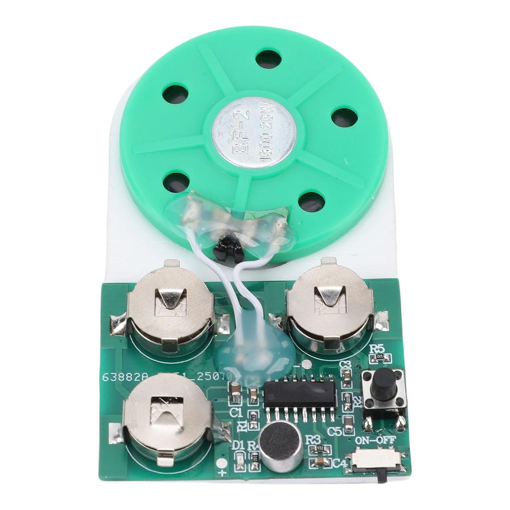 4 Minutes Sound Recording Module Single Key Music Recording Playback Module with Speaker for Crafting Voice Greeting