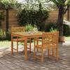 3-piece Dining Set In Solid Acacia Wood vidaXL 3375658