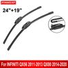 Car Wiper for INFINITI QX56 2011-2013 QX80 2014-2020 24" + 19" Front Rear Wiper Blades Brushes Cutter Accessories