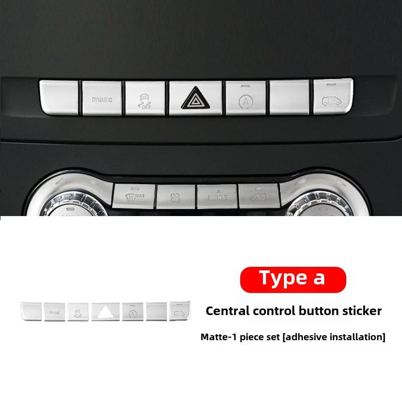 2025 Hot Racing Grills Car center console CD AIR steering wheel button sticker cover for Mercedes-Benz W447 Vito 2016-24 V-class