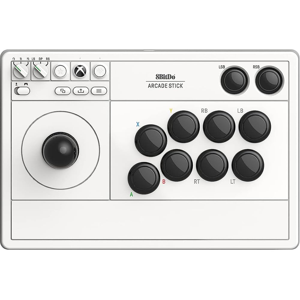 Аркадный джойстик серии 8BitDo для Xbox, белый [совместим с Xbox X,S,One/ПК]
