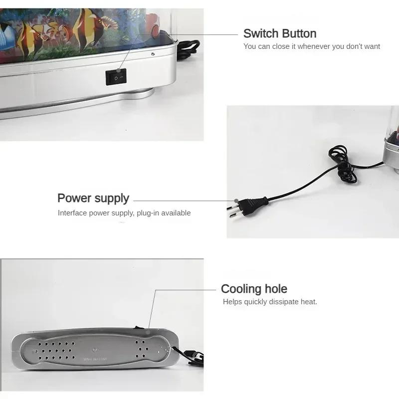 Светодиодная лампа для аквариума, ландшафтная лампа, украшение для гостиной, имитация аквариумного ландшафта, подводный мир, аквариум