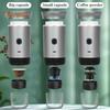 Портативная дорожная кофемашина с сенсорным управлением, USB-зарядка, беспроводная, простая в очистке, кофеварка с быстрым нагревом 3 в 1