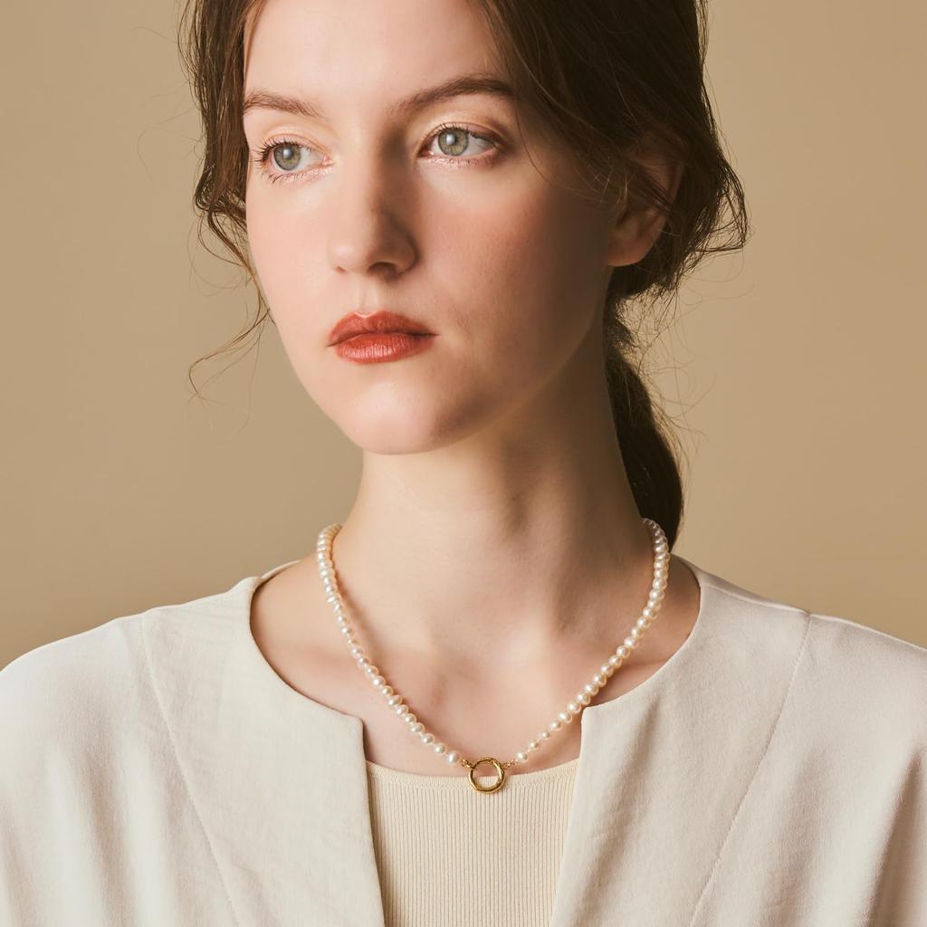 Gold pearl necklace 1024311651108999 [Agate]