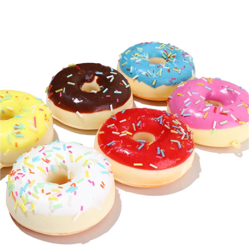 Donut 6.2cm/2.4in Model Food Simulation Donuts Simulation Cake Squeeze Toy Donut Cone Toy