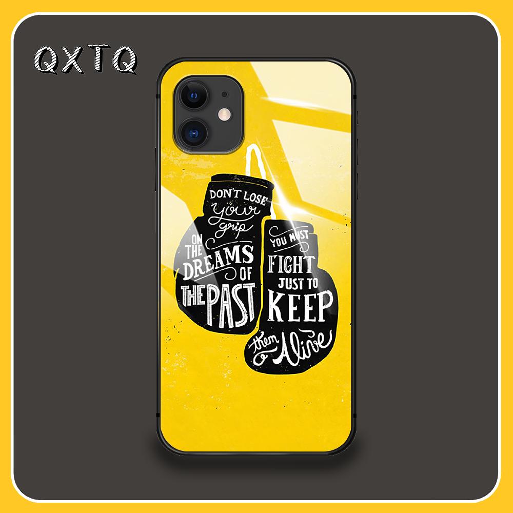 Модные боксерские перчатки, чехлы и обложки для мобильных телефонов, стеклянный чехол для iPhone, Xiaomi, Redmi, Samsung, Galaxy Note S, 12, 13, 14, 15, 21, 22, 5G, Pro, Max, Plus