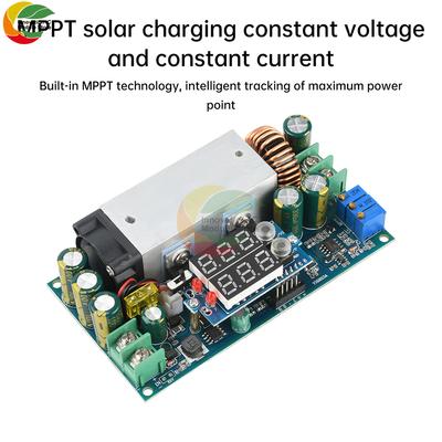 Регулируемый понижающий модуль DC 10-75V 20A MPPT для солнечной зарядки, модуль постоянного напряжения и постоянного тока с дисплеем