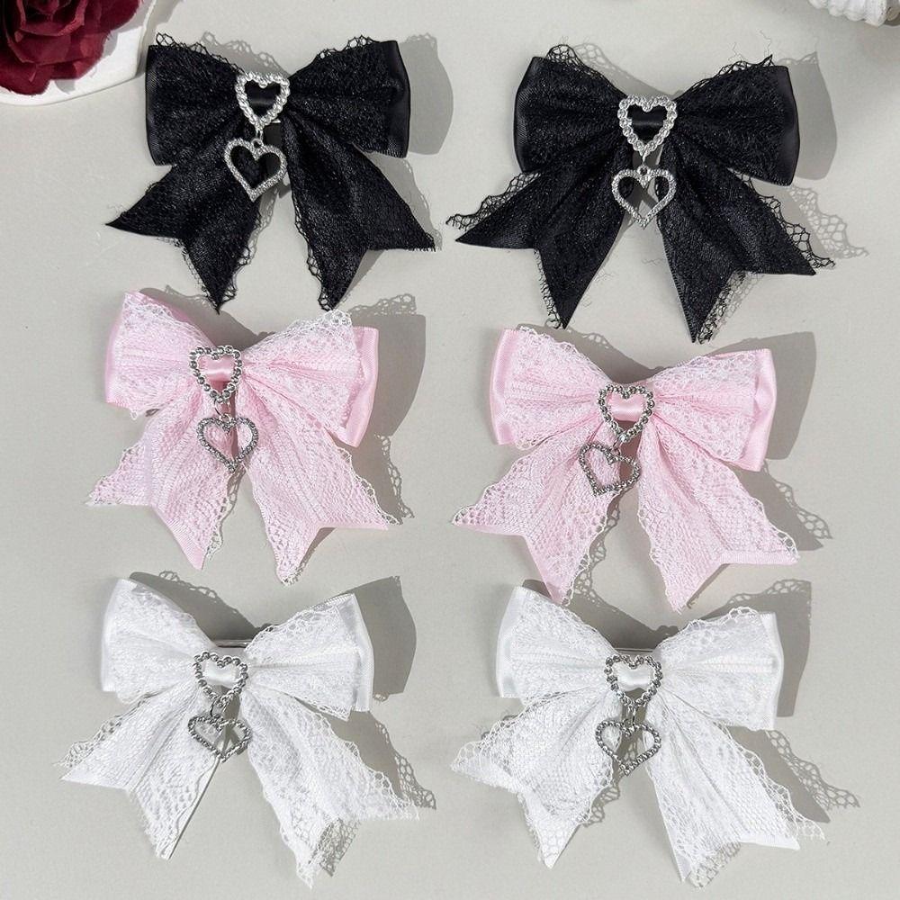 Sweet Hairpin Versatile Women's Barrettes Fashion Lace Bow Hair Clip Hair Accessories