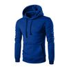 Men's Solid Color Hooded Sweatshirt Men's Casual Sports Long Sleeved Pullover Sweatshirt
