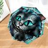wonderland Smile Cat Umbrella Folding umbrella, automatic umbrella 8-Frame for Travel, camping Use Gift for Halloween Christmas