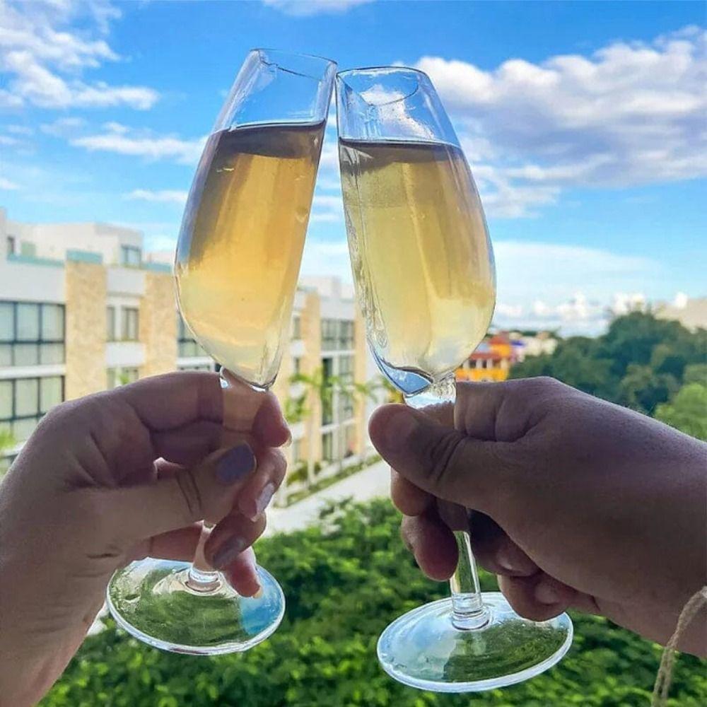 Стеклянный полукруглый кубок, хрустальный кубок для вина, модный кубок для красного вина и шампанского