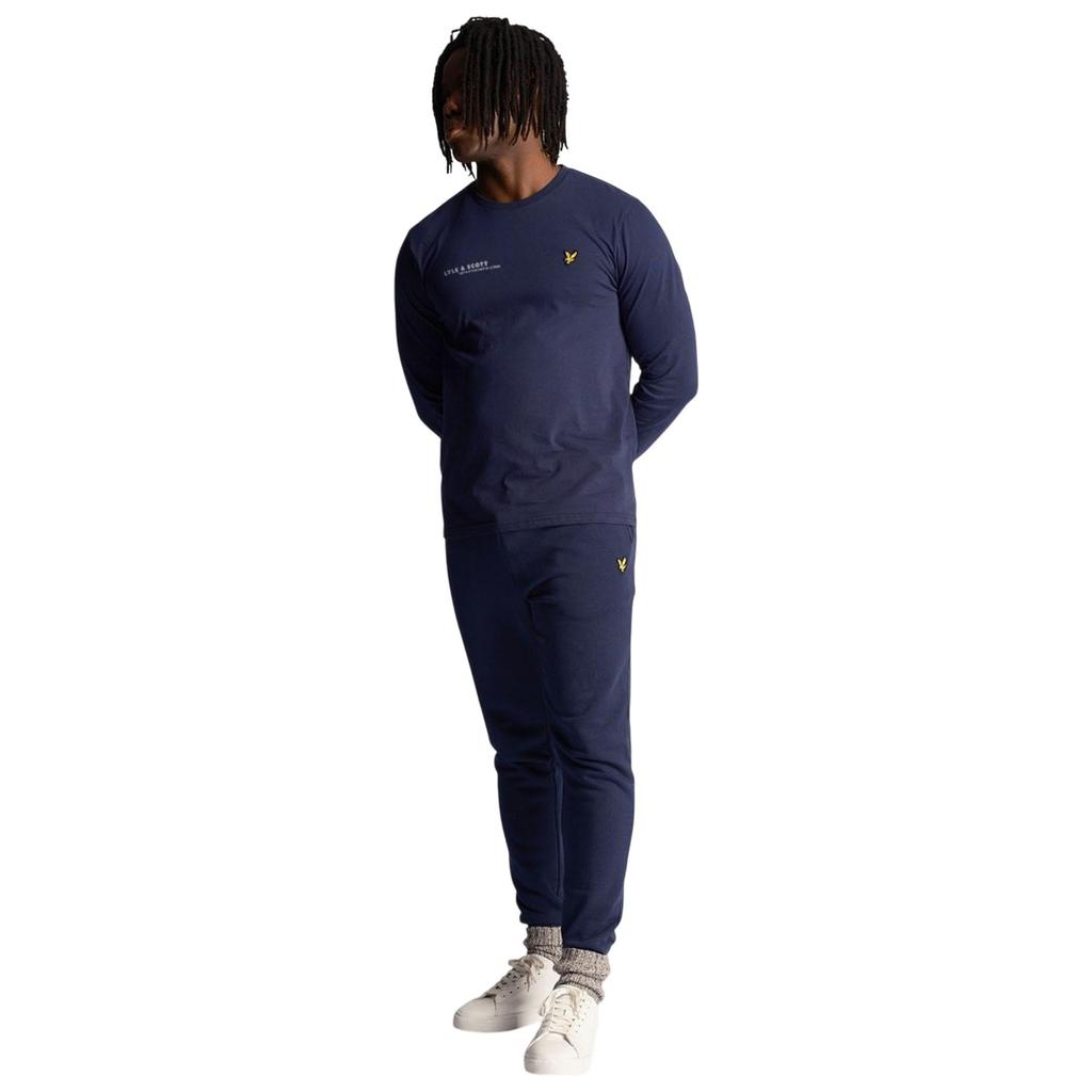 Lyle & Scott Mens Co-Ordinate Print Long-Sleeved T-Shirt