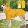 Big Dog Raincoat Cape-style Reflective Stripe Pet Raincoat Windproof Rain-proof Dog Hooded Raincoat