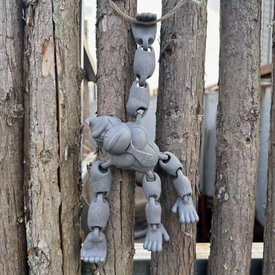 Игрушка Горилла, напечатанная на 3D-принтере, Гибкая Модель Гориллы с Подвижными Суставами, Коллекционная Фигурка для Стола