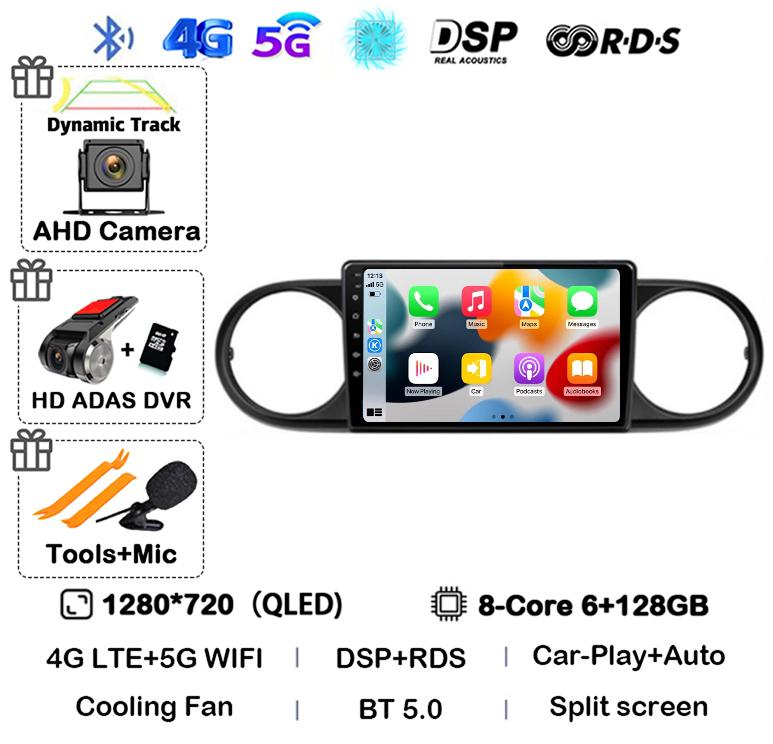 Android 14 Carplay Auto Для Toyota Corolla Rumion Tacoma Автомагнитола Мультимедиа Навигация GPS BT Видеоплеер Стерео Авторадио 4G