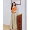 IEF Petite Women's 2026 Summer Korean Wide-Leg Pants