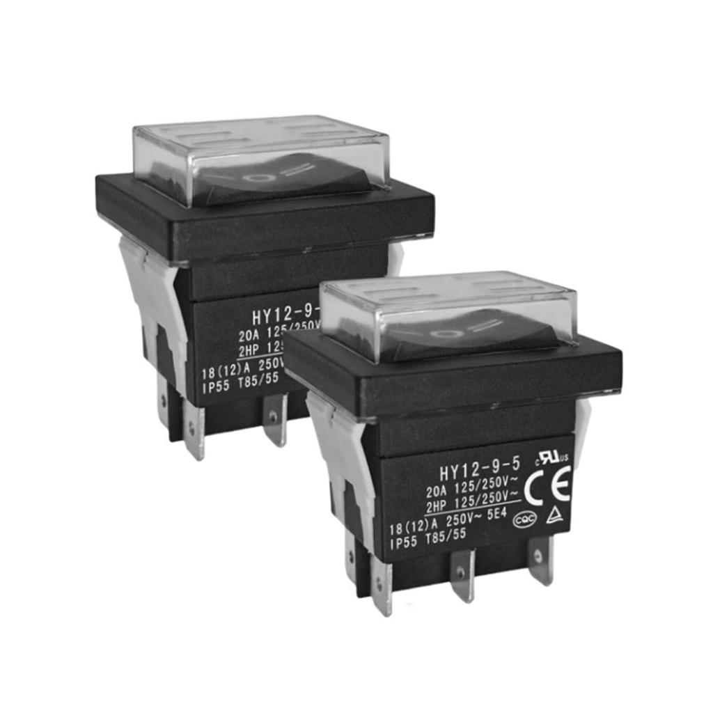 Waterproof Toggle Power Switches 20A 6 Pin Electrical Switches Versatile Power Switches for Safe Stable Machine Operate