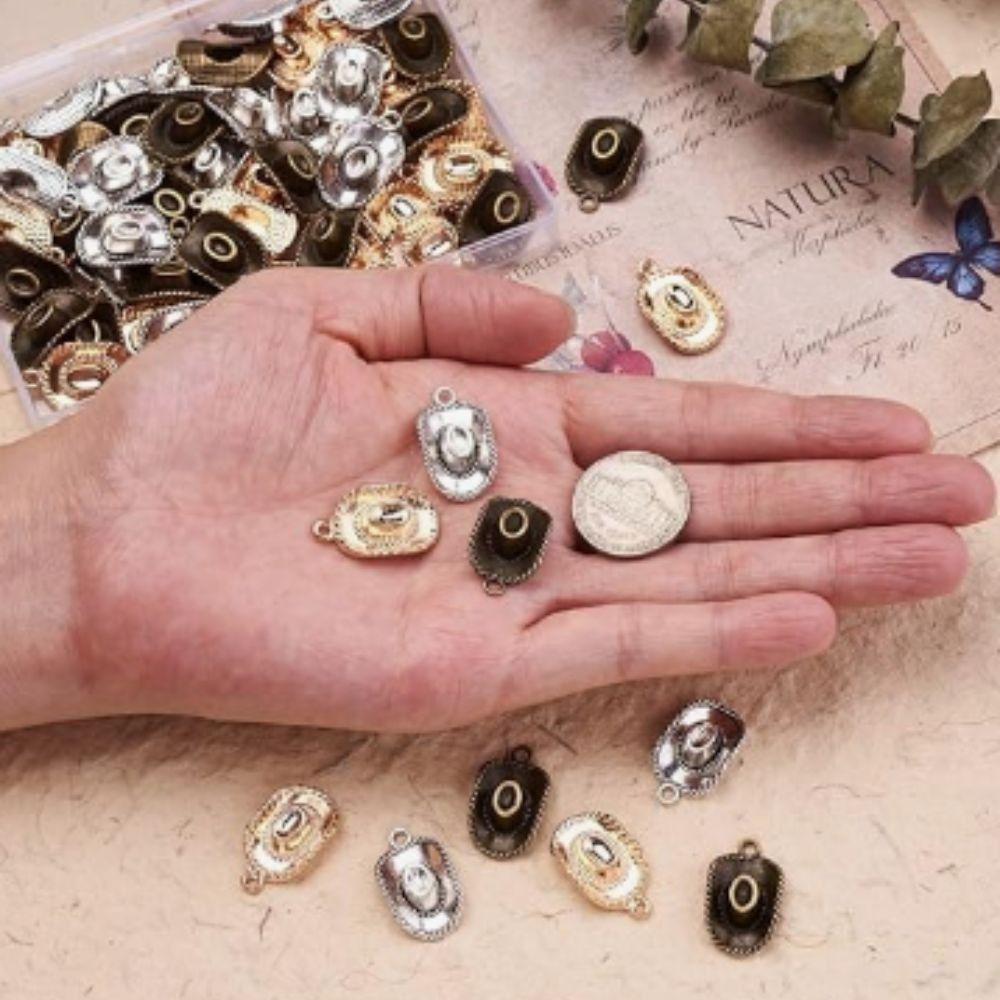 60 шт. 22*13 мм Подвески-шармы из сплава в виде шляпы для браслетов, ожерелий, аксессуаров