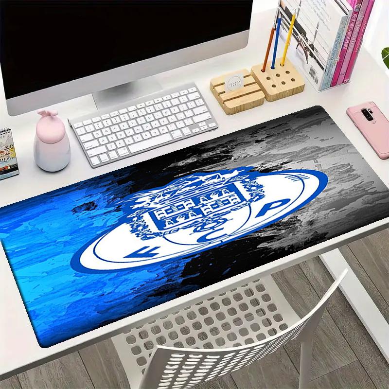 FC Porto Theme Mouse Pad, Non Slip Rubber Base, Multifunctional Office & Home Decor, Perfect for Workspace Personalization.