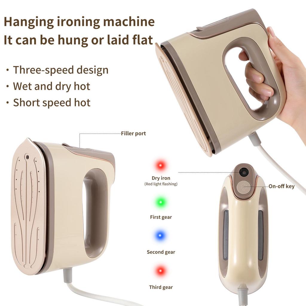 Трёхскоростной ручной вертикальный отпариватель и дорожный утюг