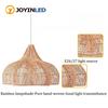 JOYINLED E27 Плетеная ротанговая люстра 60/80 см Экологичная ротанговая подвесная лампа Декор для гостиной в богемном стиле, ресторана