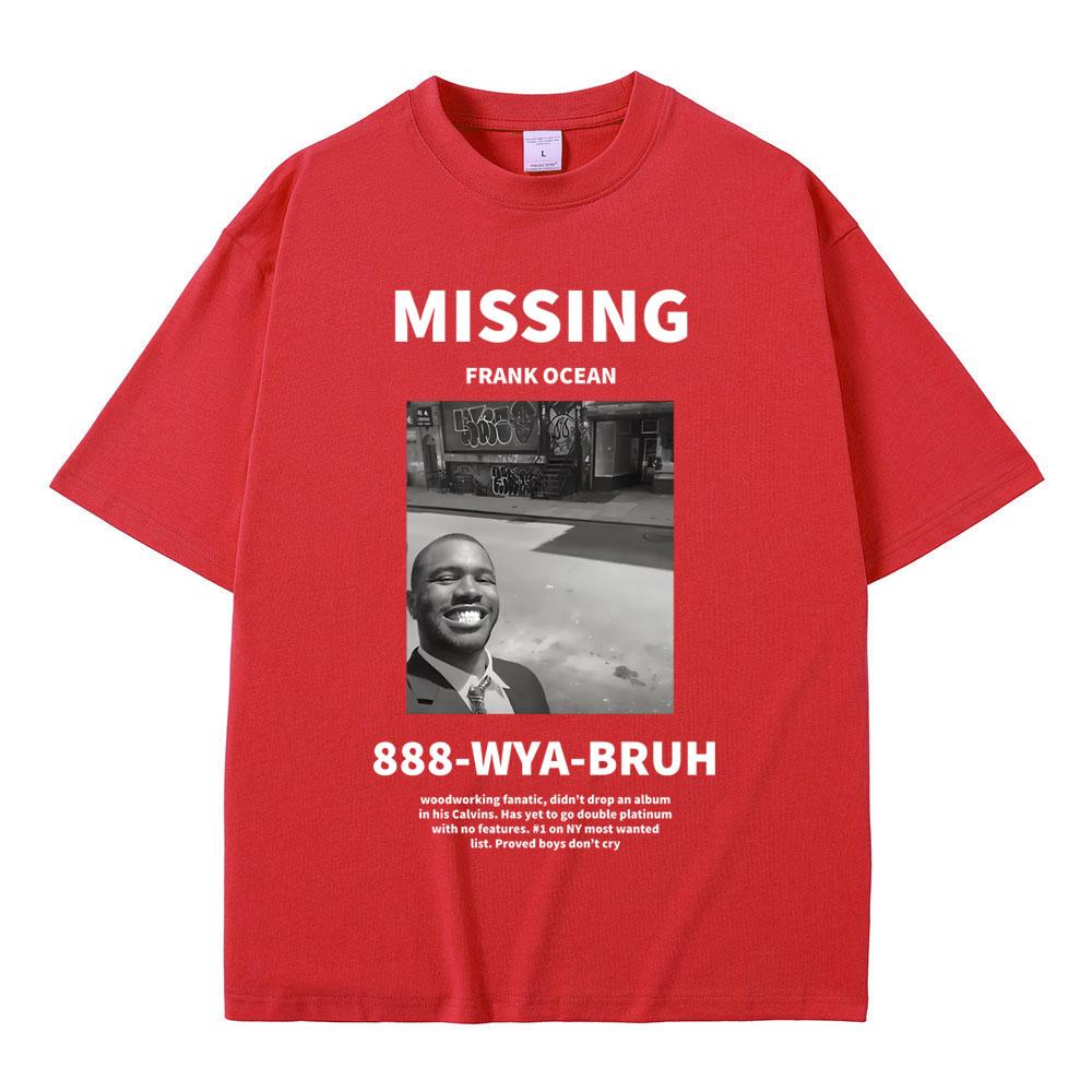 Футболки с графикой рэпера Фрэнка Миссинга, океанические хип-хоп футболки, модная футболка блонд, мужская повседневная футболка, мужская оверсайз уличная одежда