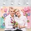 Happy Mothers Day Banner Mothers Day Backdrop Flower Themed Mothers Day Hanging Sign Mothers Day Decoration for Photography
