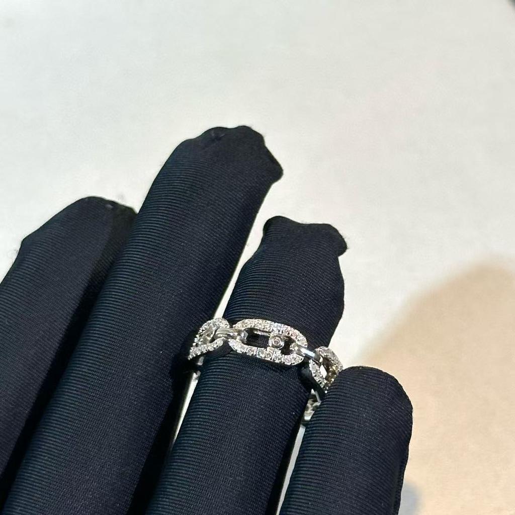 Новые винтажные кольца из 100% чистого стерлингового серебра 925 пробы, геометрические, с циркониевым шарикоподшипником, скользящие кольца для женщин, роскошные свадебные украшения