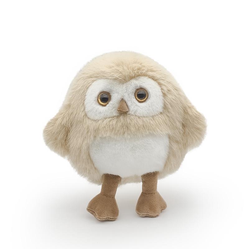 20cm New Cartoon Simulation Owl Doll Cute White Brown Owl Plush Stuffed Animal Toy Boys and Girls Children Birthday Holiday Gift