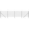 VidaXL Wire Mesh Fence, Decorative Fence Panel, Garden Patio Outdoor Protection Barrier, 154227