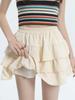White Mini Cake Short Skirts For Women A-line High Waist Solid Color Skirt Korean Fashion Casual Summer Pleated Skirt