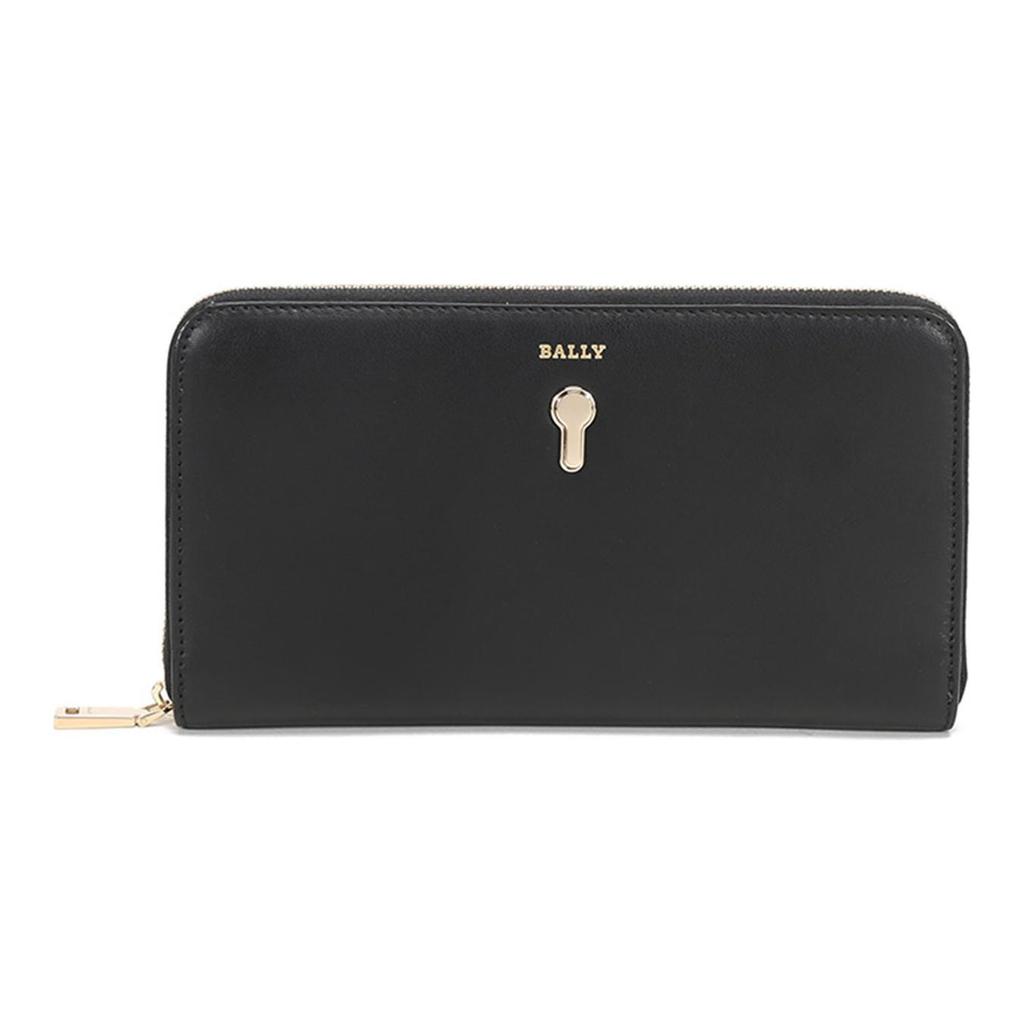 Bally Кожаный Длинный Кошелек Женские Кошельки Черный CROVENOR-W-110