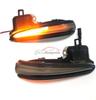 2pcs Rearview Mirror Dynamic Yellow LED Turn Signal Light For Toyota RAV4 Tacoma