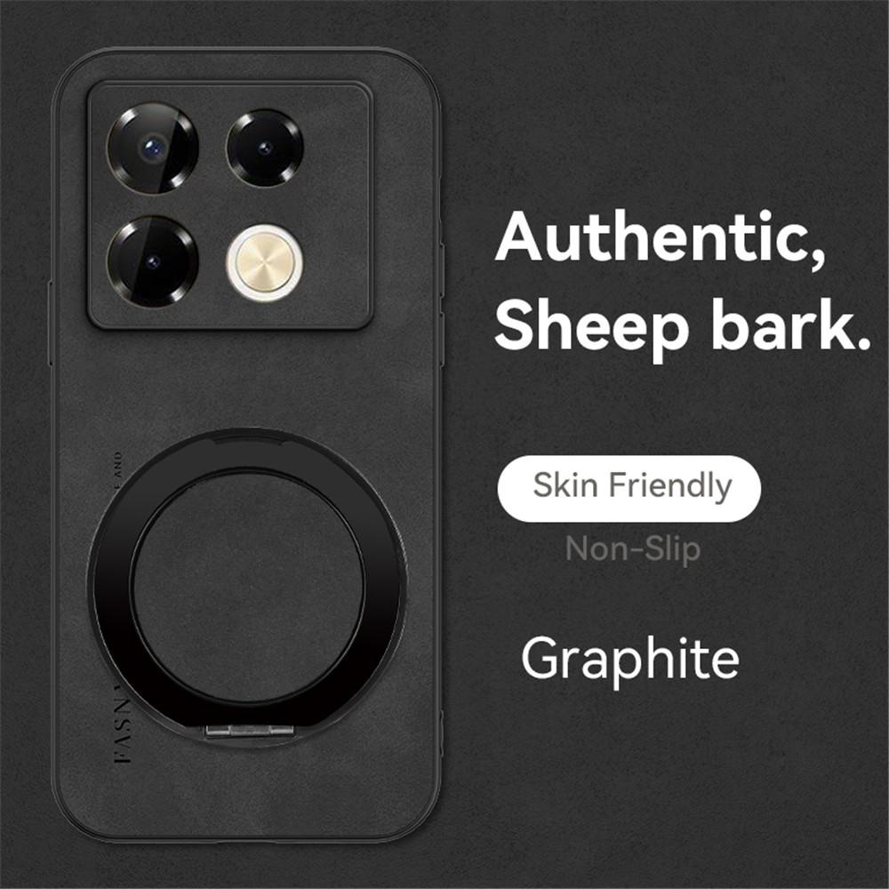 Роскошный чехол-держатель из магнитной кожи из овчины для Infinix Note 30 40 Pro Smart 10 9 8 7 6, подставка, противоударная задняя крышка