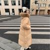 New Winter Down Cotton Clothes Women's Medium and Long Knee-length Thickened Slim-fitting Big Fur Collar Hooded Jacket