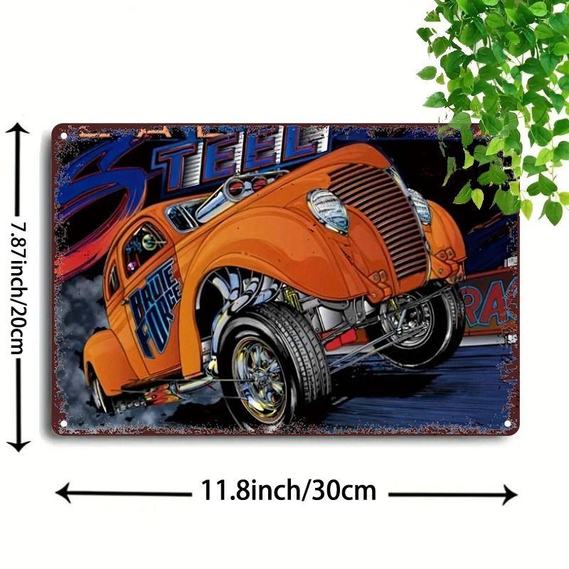 Авангардная автомобильная металлическая художественная картина для декора гаража