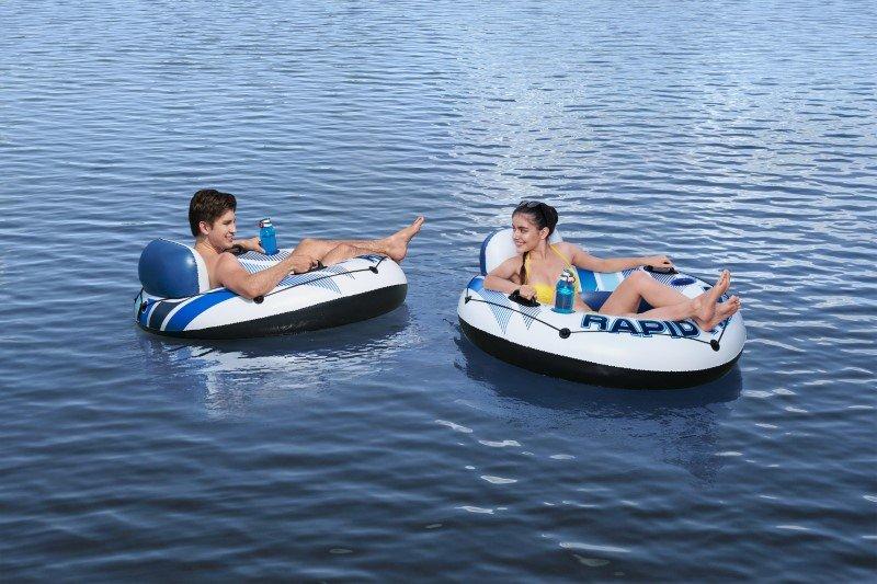 Inflatable ring with backrest Rapid Rider 135 cm Bestway 43116