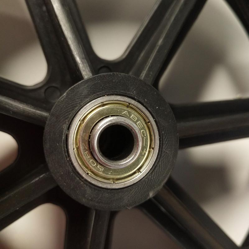 1 пара 8-дюймовых передних колес для инвалидных колясок, твердые шины с подшипниками, твердые сменные колеса для инвалидных колясок