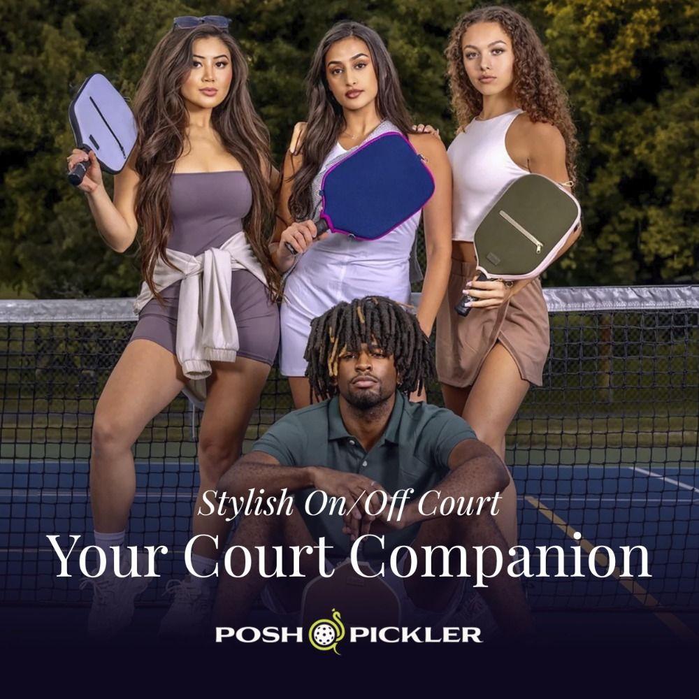 Water Resistant Pickleball Crossbody Bag Neoprene Paddle Protective Case Tennis Court