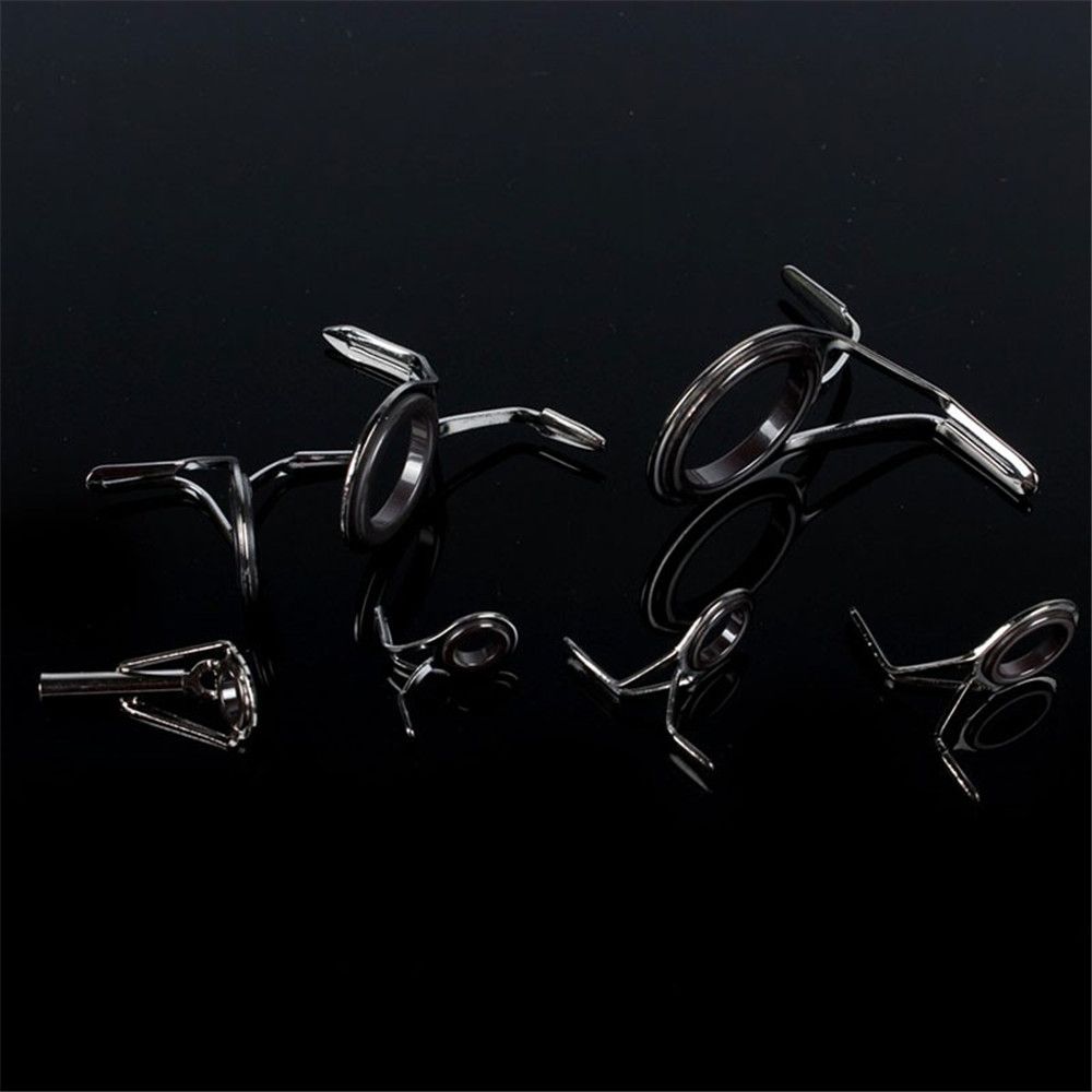 Hot New Line Fish Pole Eyes Fish Outdoor Fishing Rod Tip Guides Repair Kits