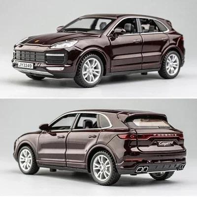 Литье под давлением 1:32 модели Porsche Cayenne Turbo из сплава, металлические машинки, миниатюры, подарки для детей, коллекционные, для мальчиков, Hottoys