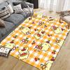 Pom Pom Purin Flannel Pattern Square Carpet,Area Rug,Carpet Rug for Living Room Bedroom Sofa Playroom Decor,Non-slip Floor Mat