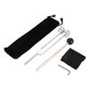 Dreld 128Hz Tuning Rubber with Silicone Hammer Bag and Cleaning Made of Aluminum Sound Musical Meditation Fork, Tuner, Mallet, Cloth, Alloy, Healing,
